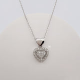 Heart pendant 18K gold set with high quality diamonds