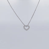 mini heart pendant 18 karat gold with high quality diamonds 