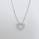 mini heart pendant 18 karat gold with high quality diamonds 