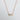 minimal rectangle Necklace featuring Baguette Diamond