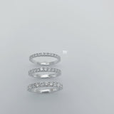 Comparing three eternity ring sizes with eternity 1, 2 and 3. 