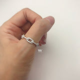 Eternity band designs as chain, set with high quality natural diamonds