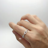 Eternity band designs as chain, set with high quality natural diamonds