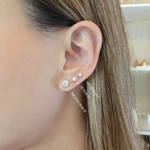 Mini Diamond Stud 5 Earrings